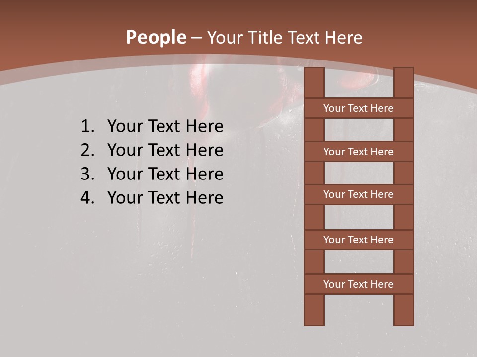 Red Spooky Kidnap PowerPoint Template