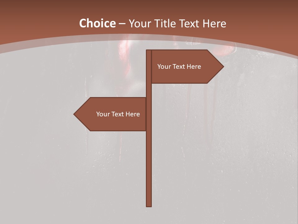 Red Spooky Kidnap PowerPoint Template