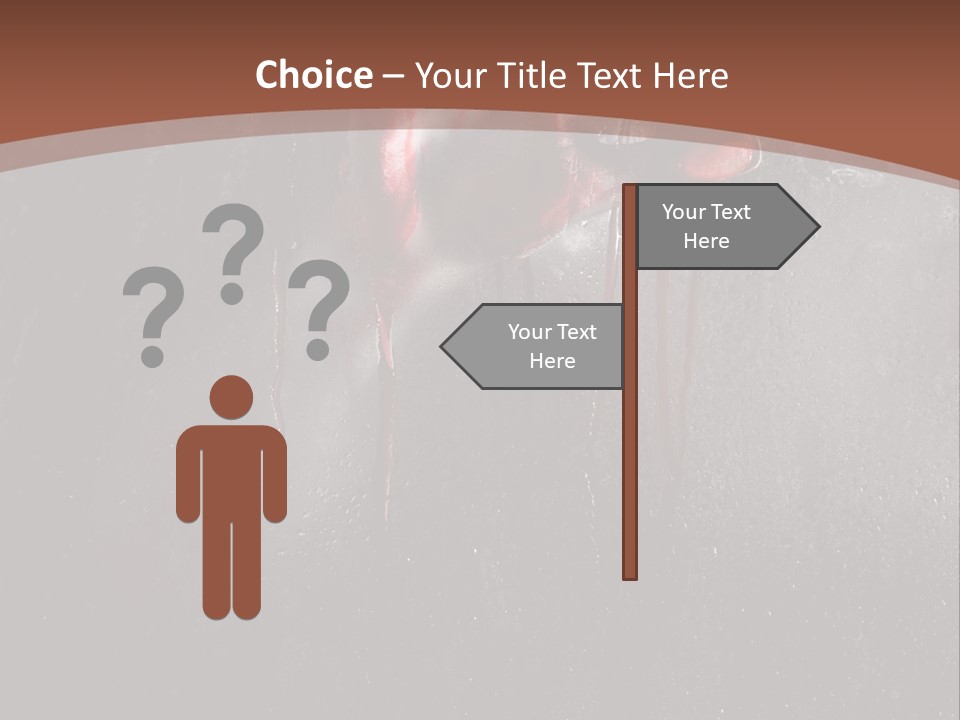 Red Spooky Kidnap PowerPoint Template