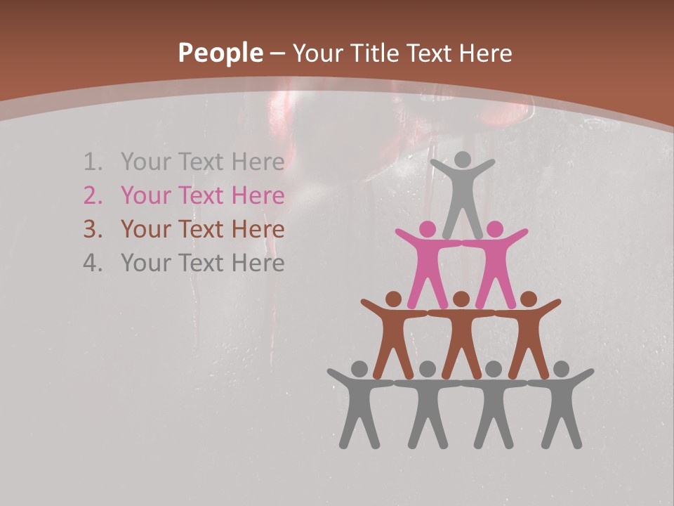 Red Spooky Kidnap PowerPoint Template