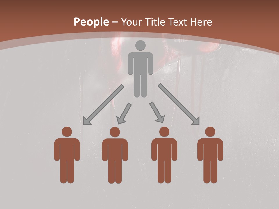 Red Spooky Kidnap PowerPoint Template