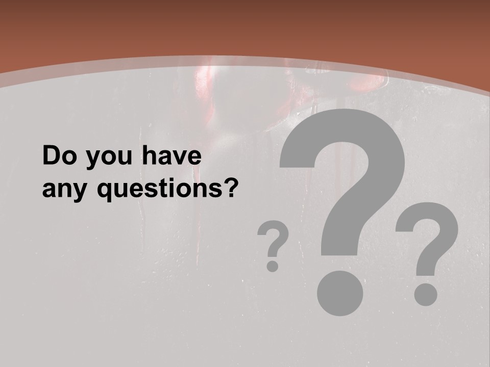 Red Spooky Kidnap PowerPoint Template