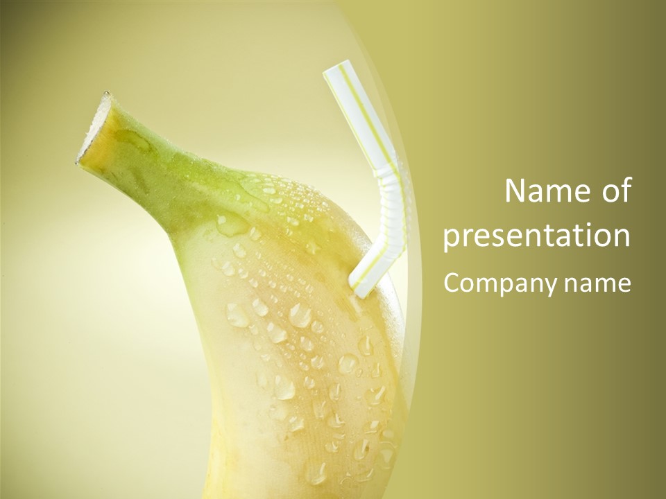 Organic Refre Hment Fruit PowerPoint Template