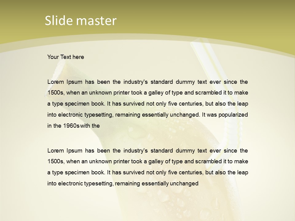 Organic Refre Hment Fruit PowerPoint Template