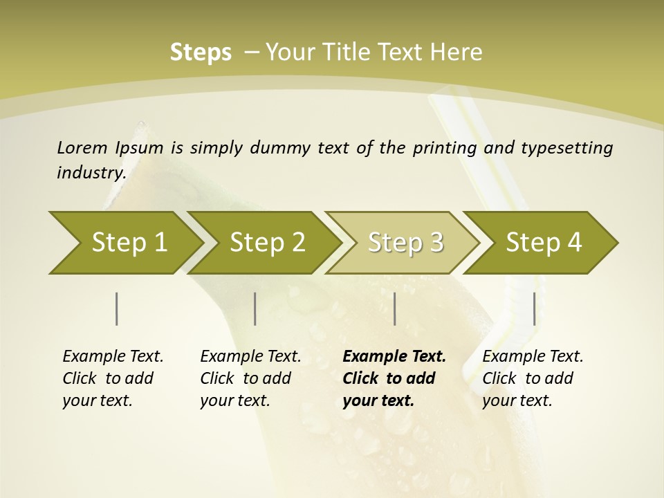 Organic Refre Hment Fruit PowerPoint Template