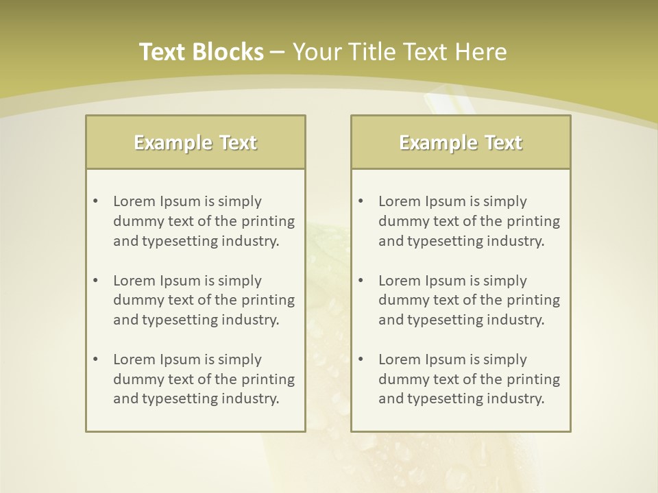 Organic Refre Hment Fruit PowerPoint Template