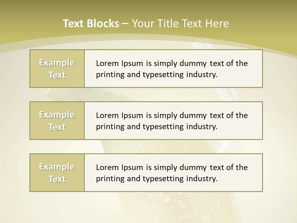 Organic Refre Hment Fruit PowerPoint Template