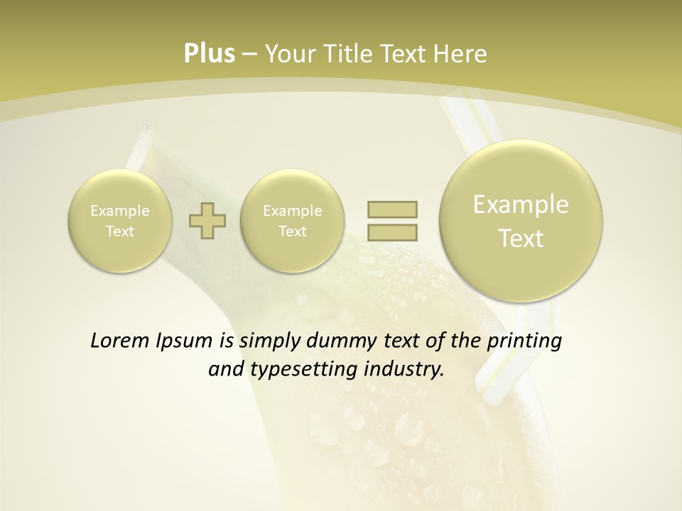 Organic Refre Hment Fruit PowerPoint Template