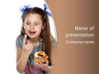 Cute Happy One PowerPoint Template