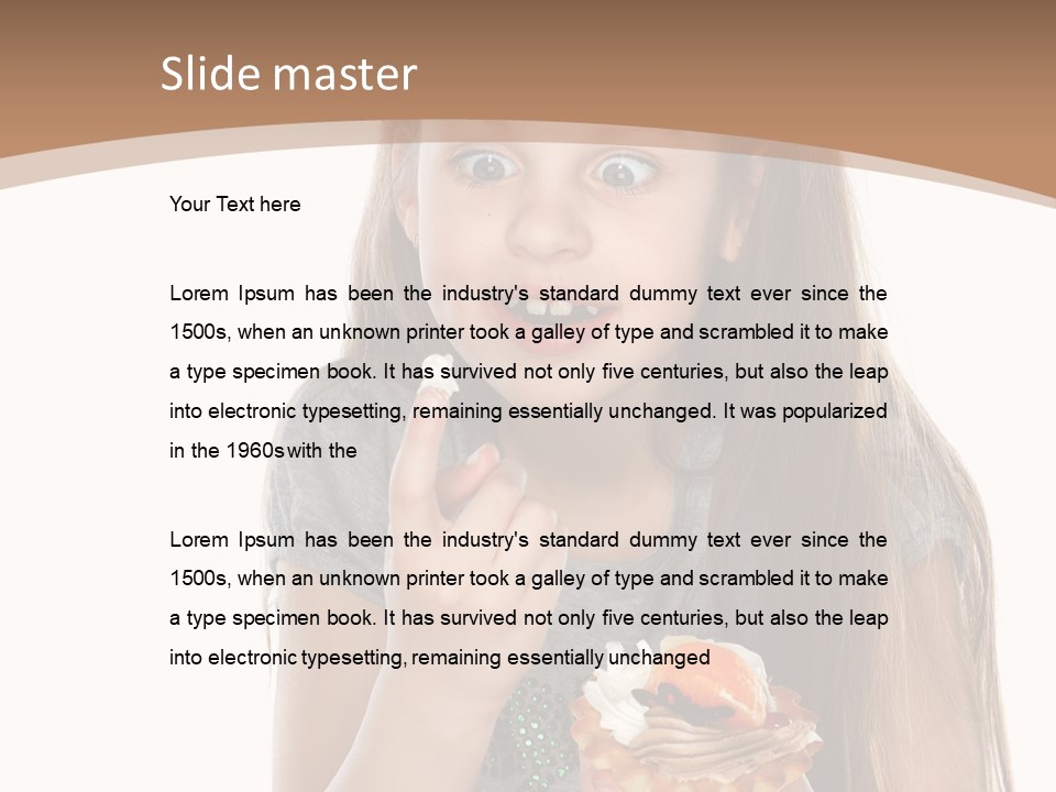 Cute Happy One PowerPoint Template