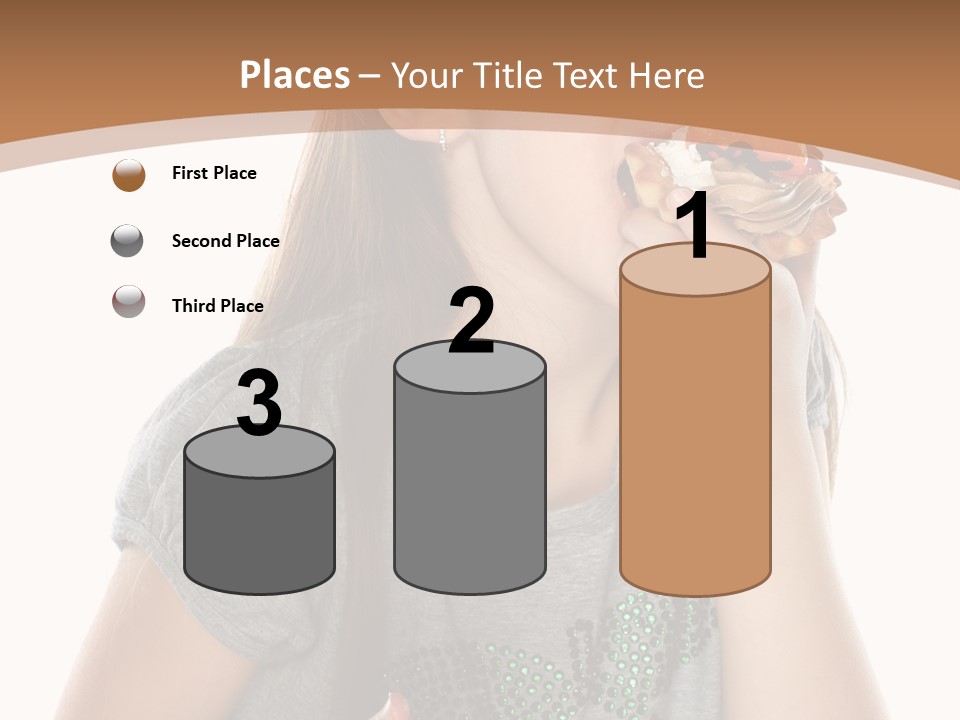 Fashion Holiday Face PowerPoint Template