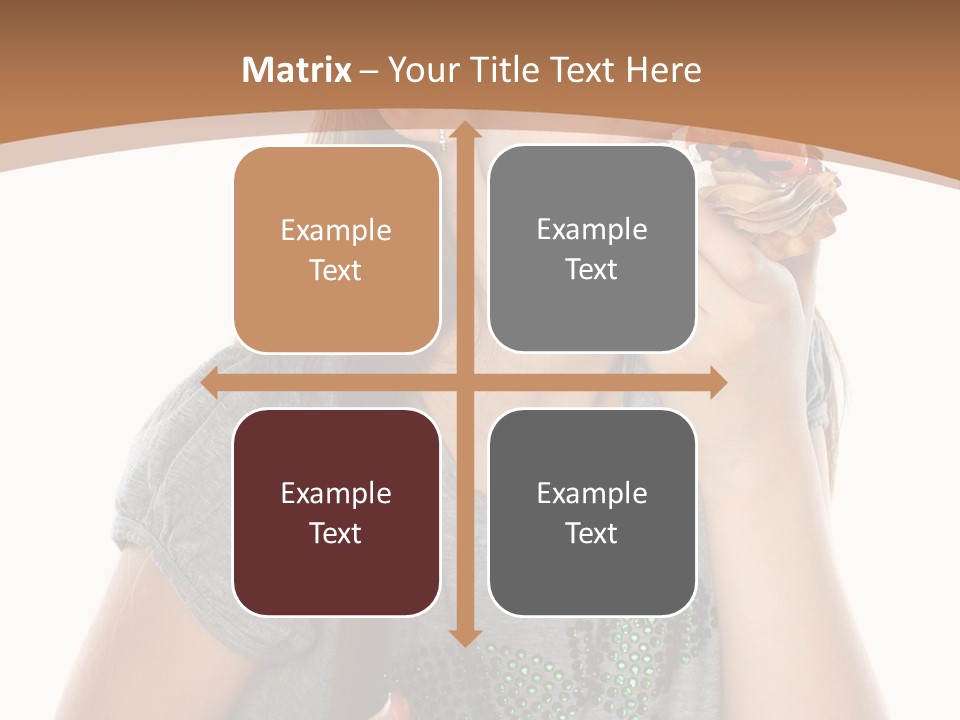 Fashion Holiday Face PowerPoint Template