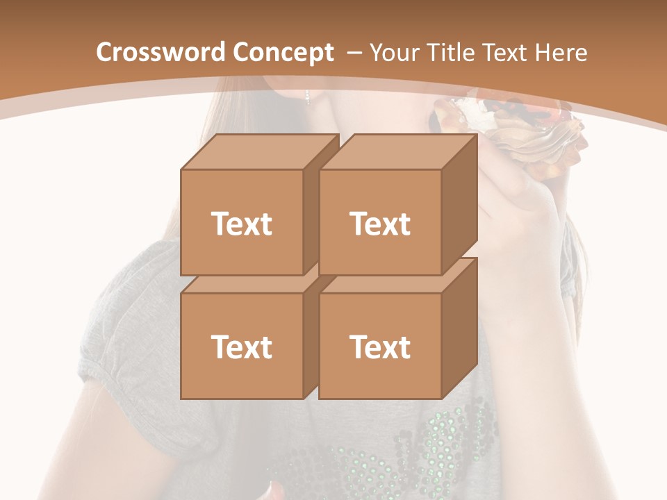 Fashion Holiday Face PowerPoint Template