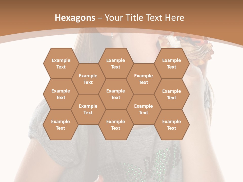 Fashion Holiday Face PowerPoint Template