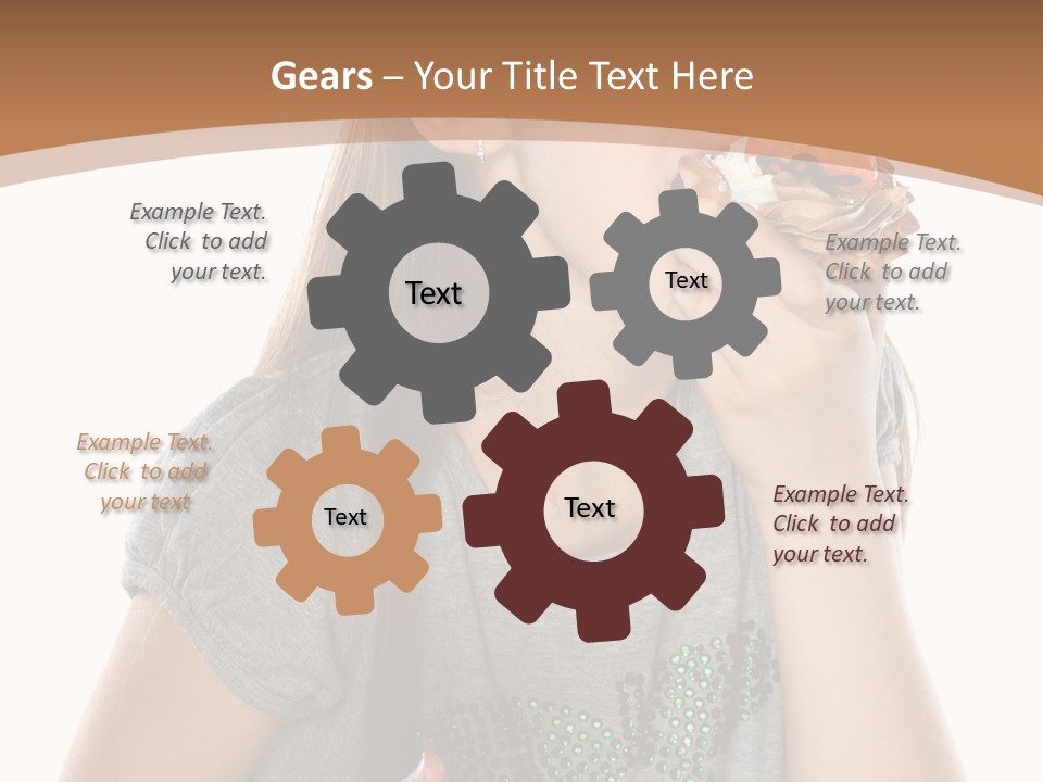 Fashion Holiday Face PowerPoint Template