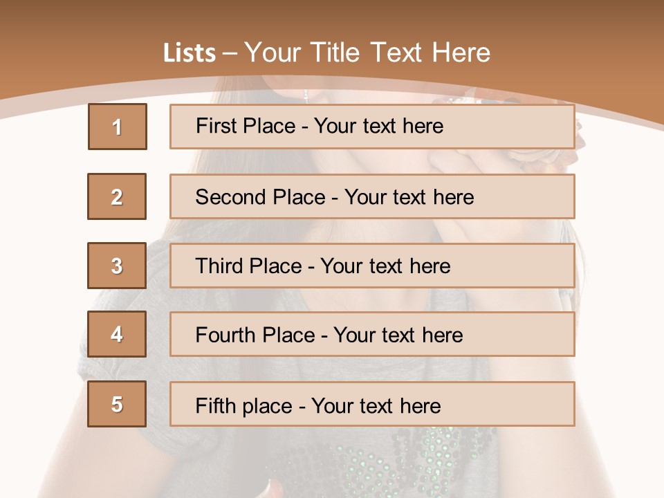 Fashion Holiday Face PowerPoint Template