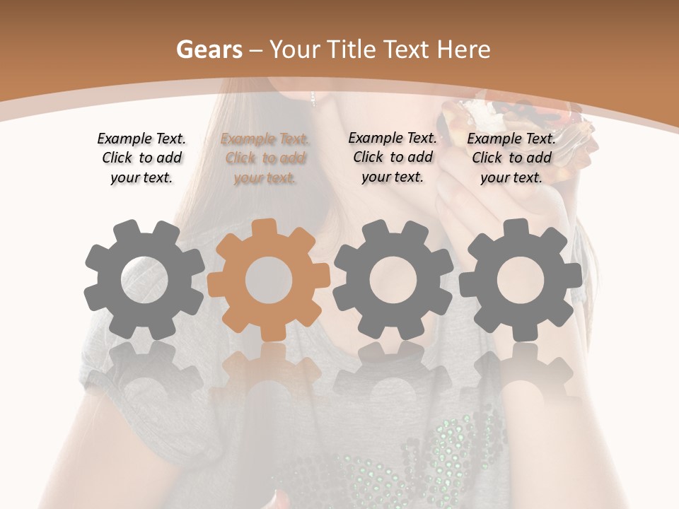 Fashion Holiday Face PowerPoint Template