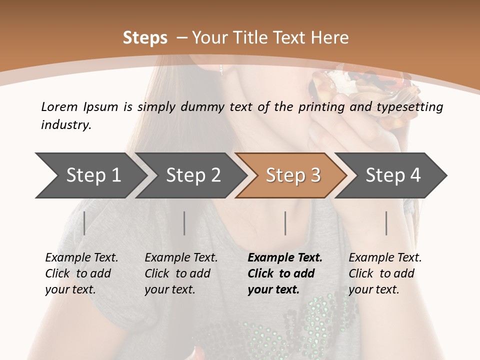 Fashion Holiday Face PowerPoint Template