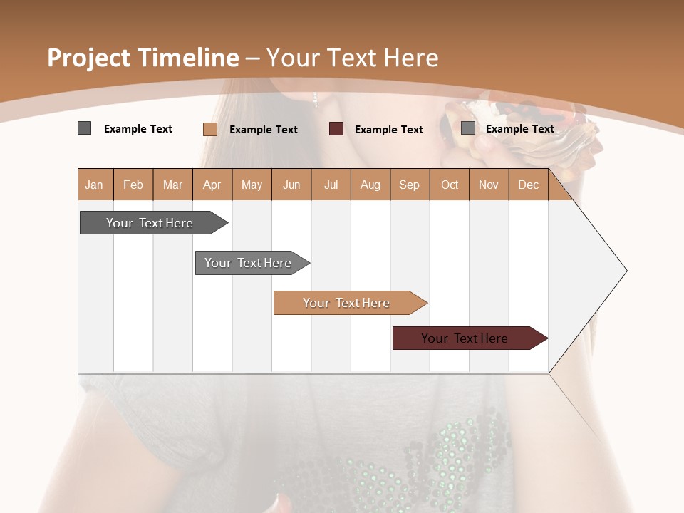 Fashion Holiday Face PowerPoint Template
