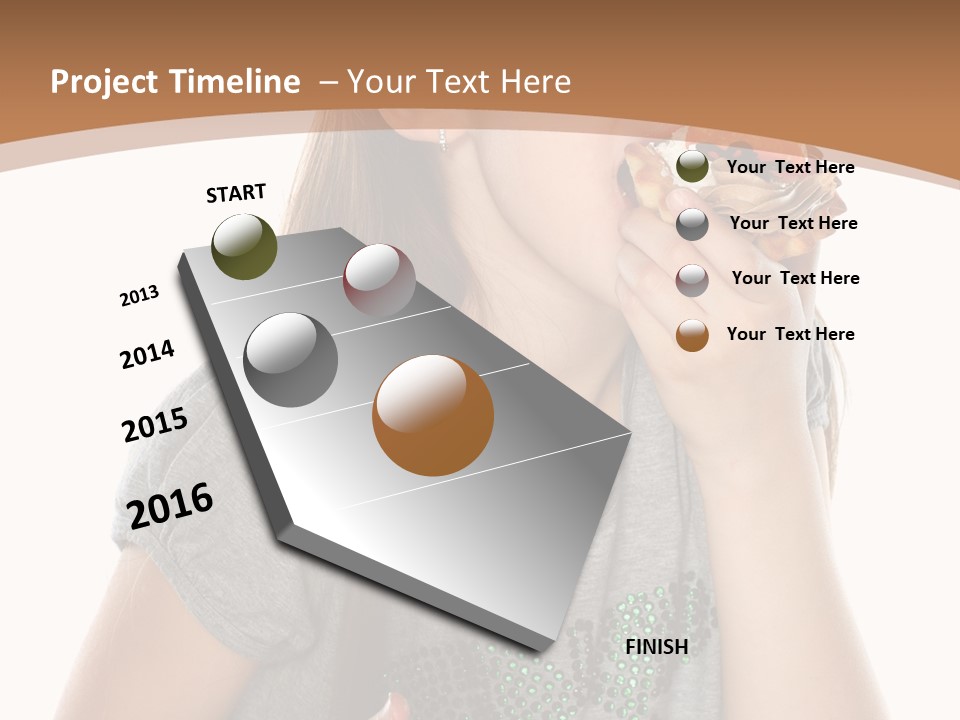 Fashion Holiday Face PowerPoint Template