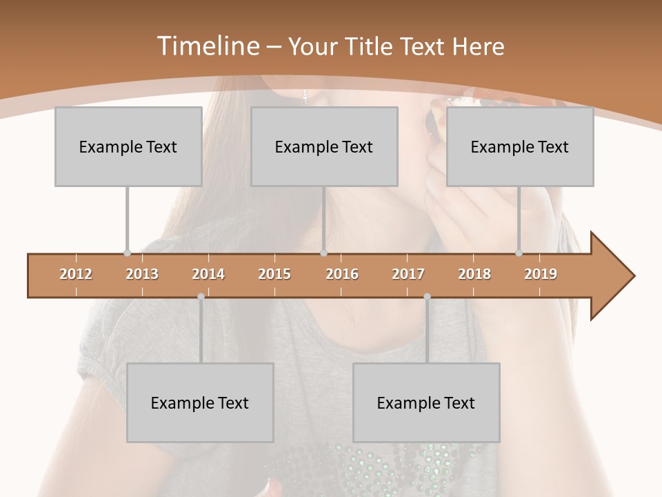Fashion Holiday Face PowerPoint Template