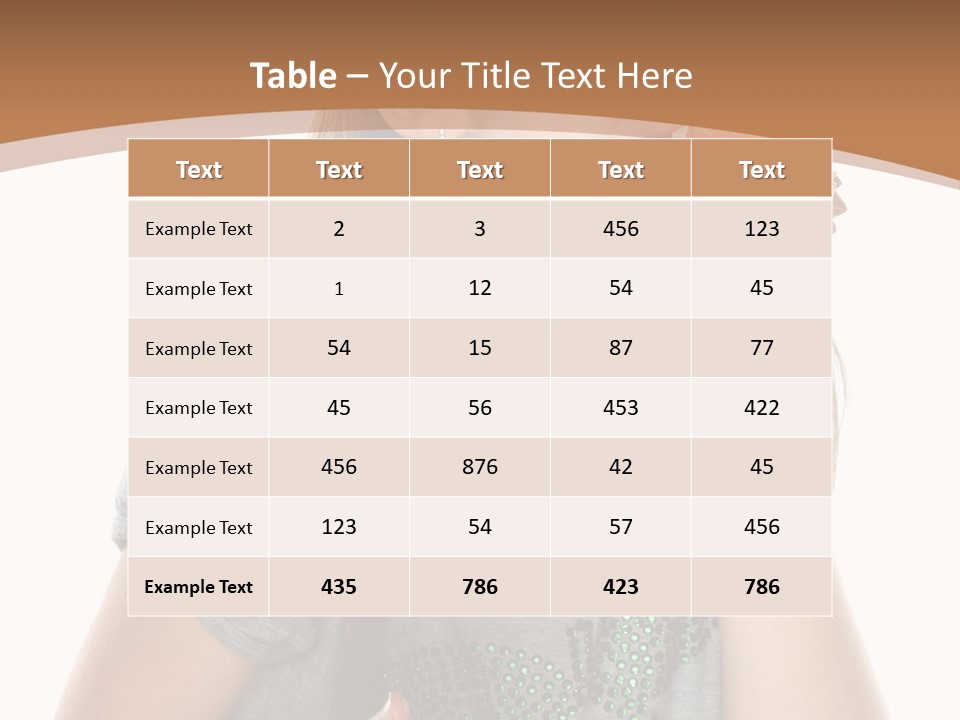 Fashion Holiday Face PowerPoint Template