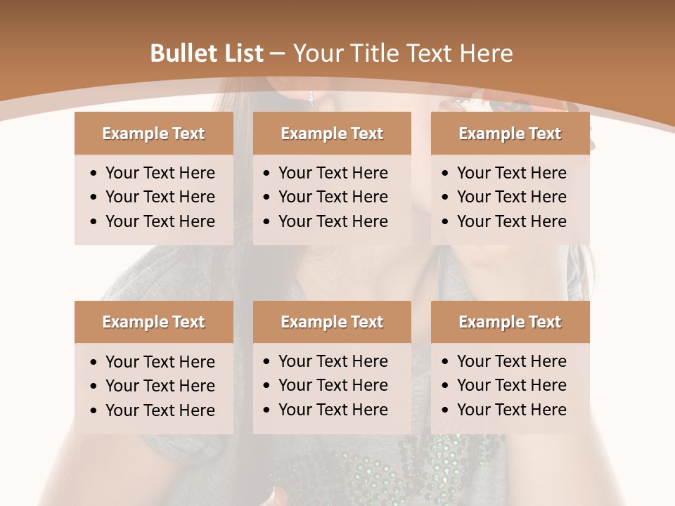 Fashion Holiday Face PowerPoint Template