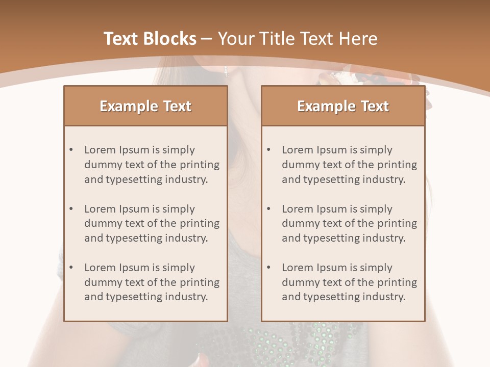 Fashion Holiday Face PowerPoint Template