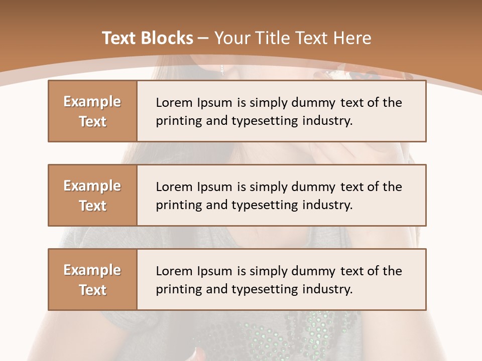 Fashion Holiday Face PowerPoint Template