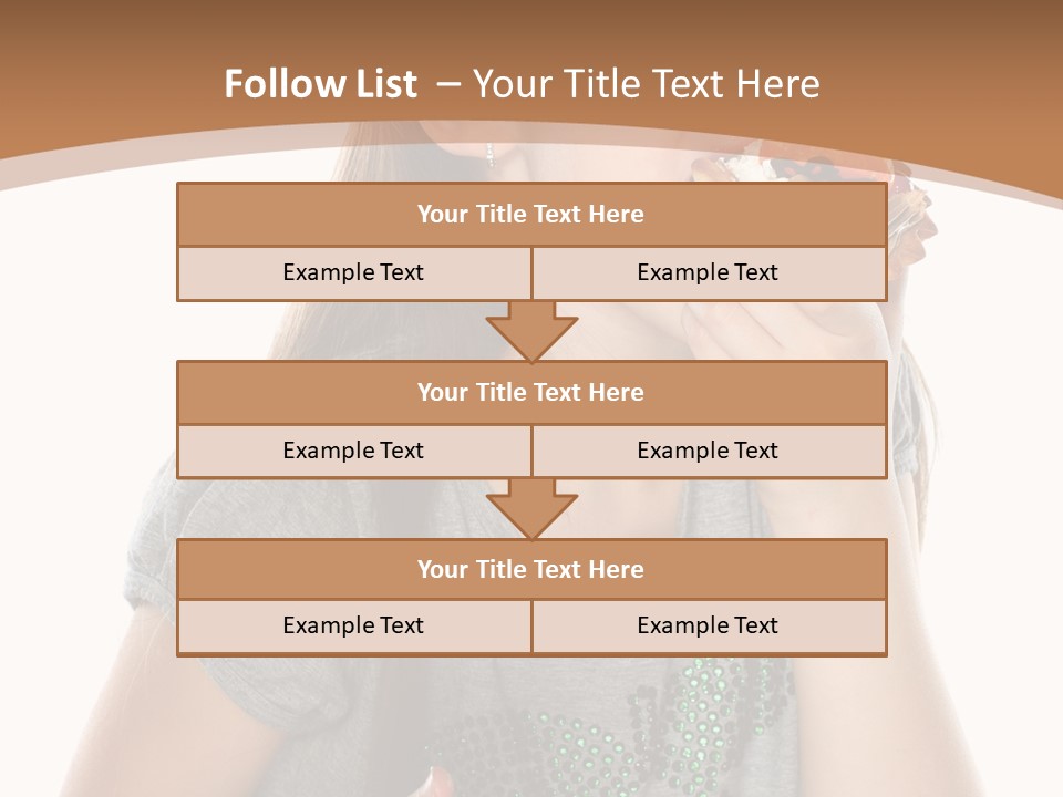 Fashion Holiday Face PowerPoint Template