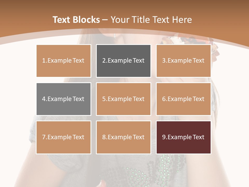 Fashion Holiday Face PowerPoint Template