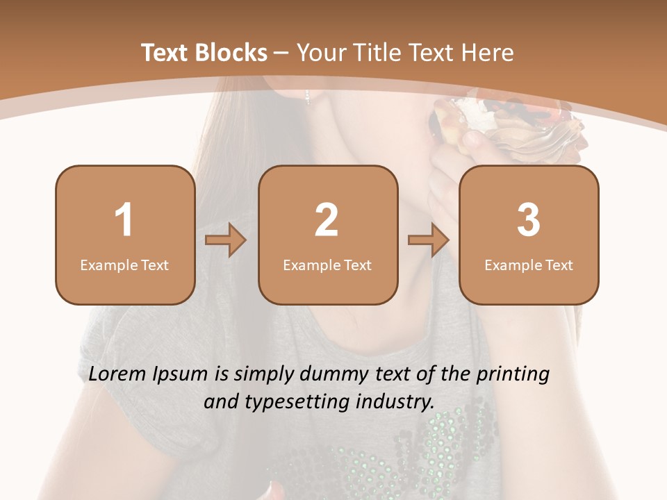 Fashion Holiday Face PowerPoint Template