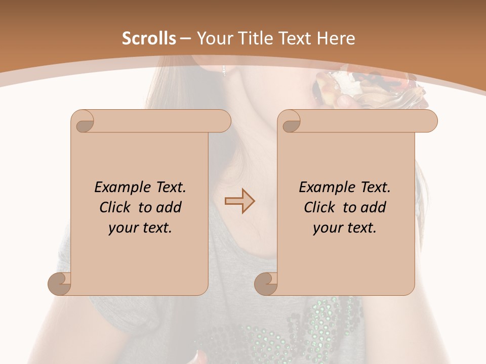 Fashion Holiday Face PowerPoint Template