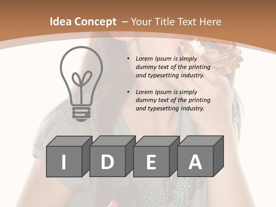 Fashion Holiday Face PowerPoint Template