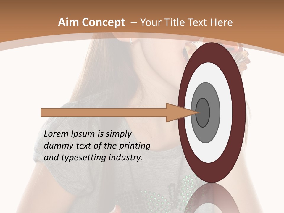 Fashion Holiday Face PowerPoint Template