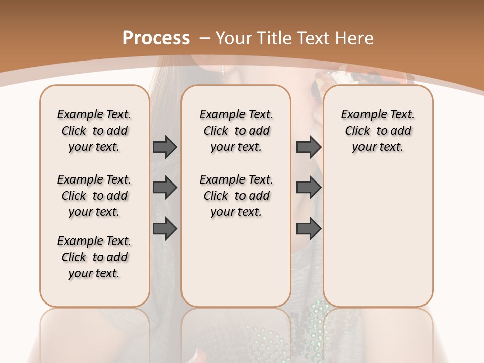 Fashion Holiday Face PowerPoint Template