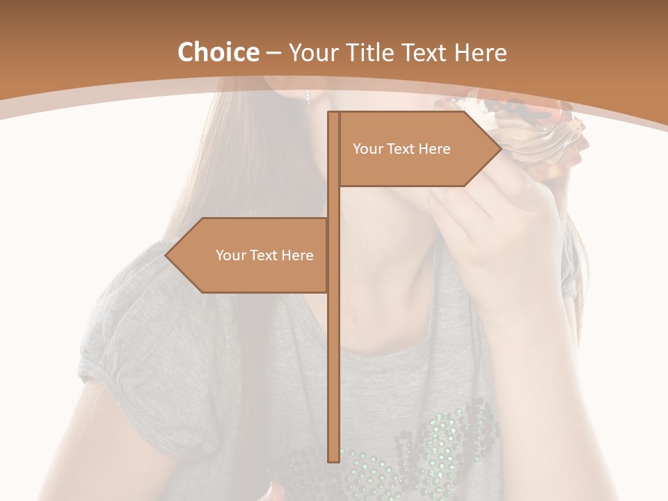 Fashion Holiday Face PowerPoint Template