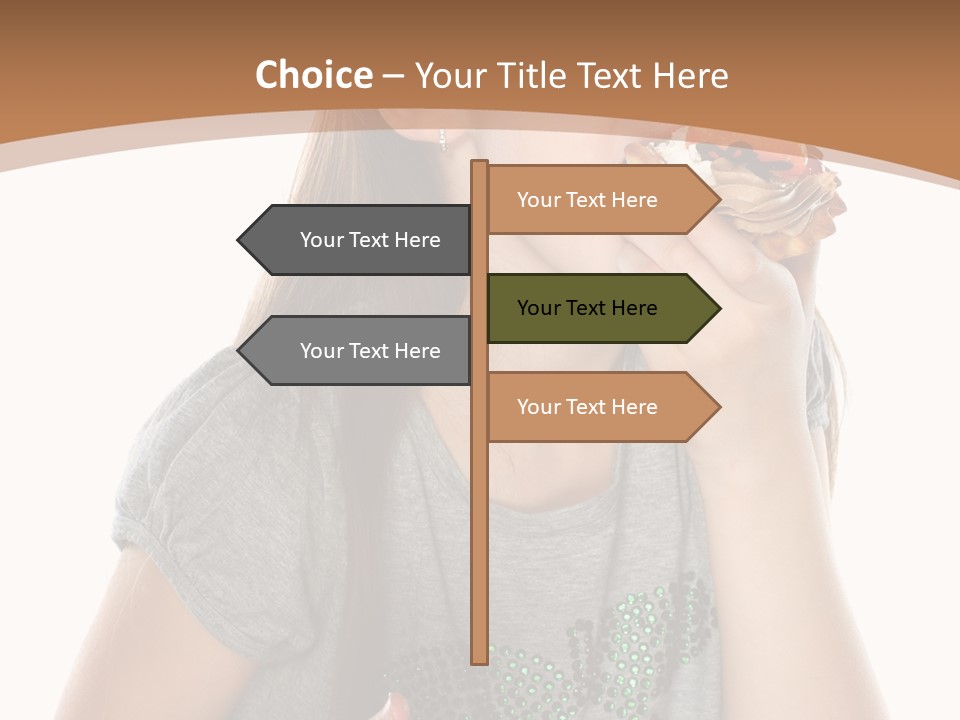 Fashion Holiday Face PowerPoint Template