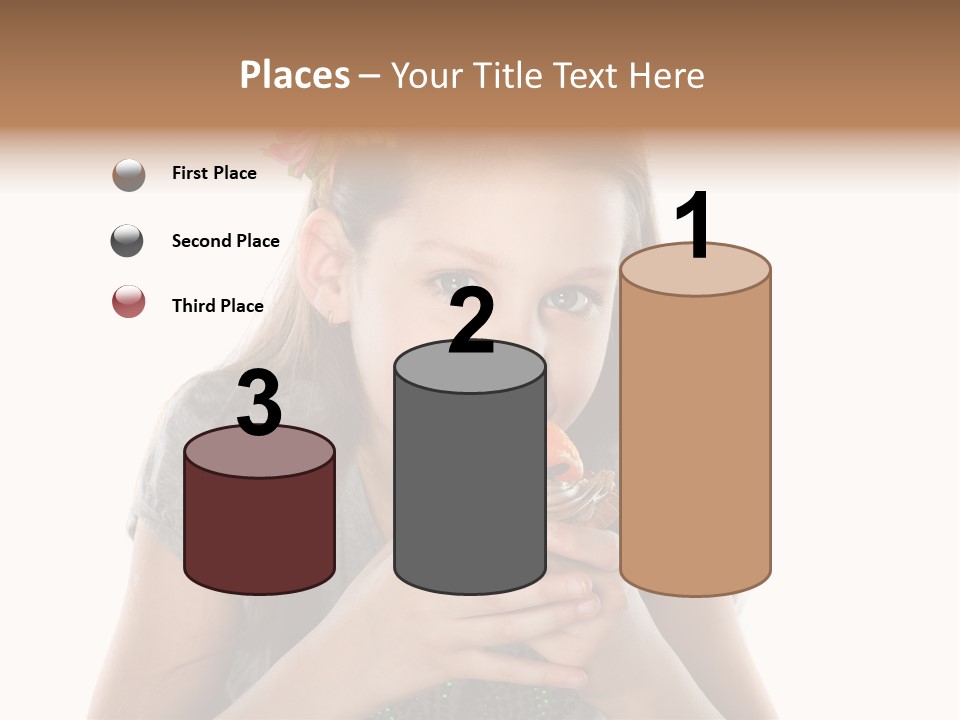 Eyes Closeup Happy PowerPoint Template