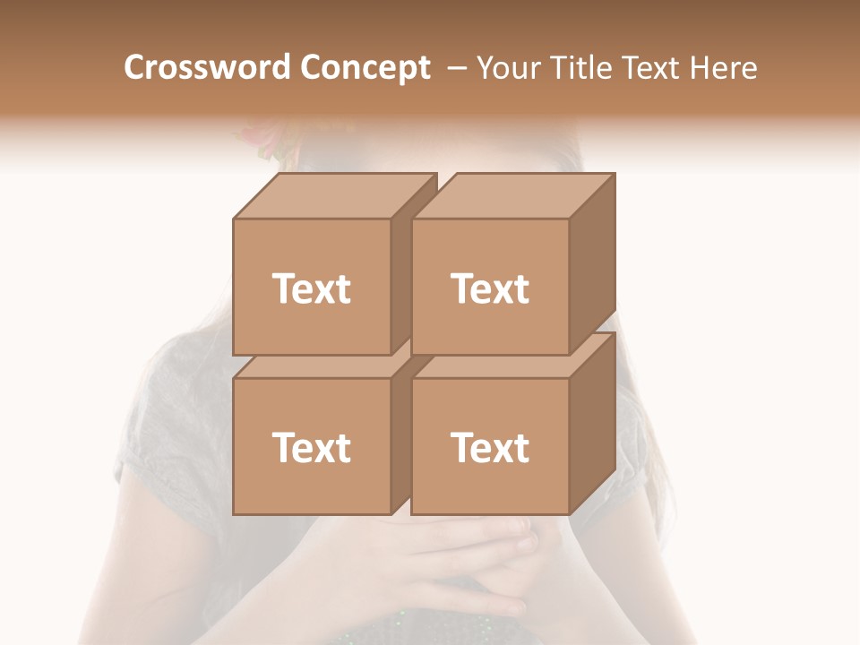 Eyes Closeup Happy PowerPoint Template