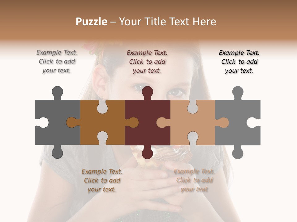 Eyes Closeup Happy PowerPoint Template