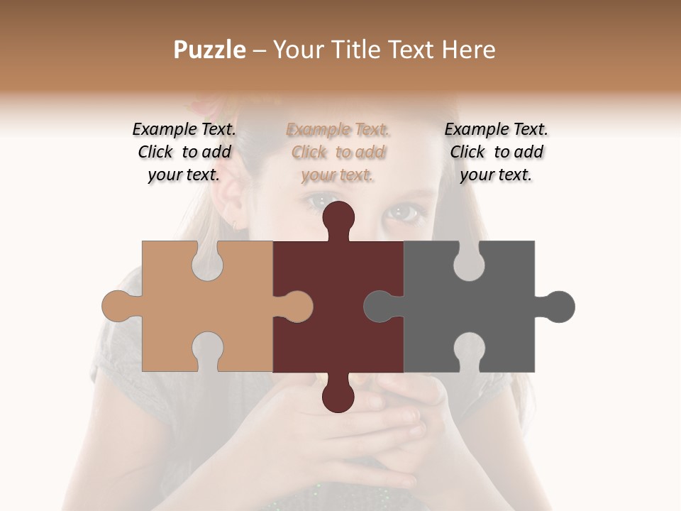 Eyes Closeup Happy PowerPoint Template