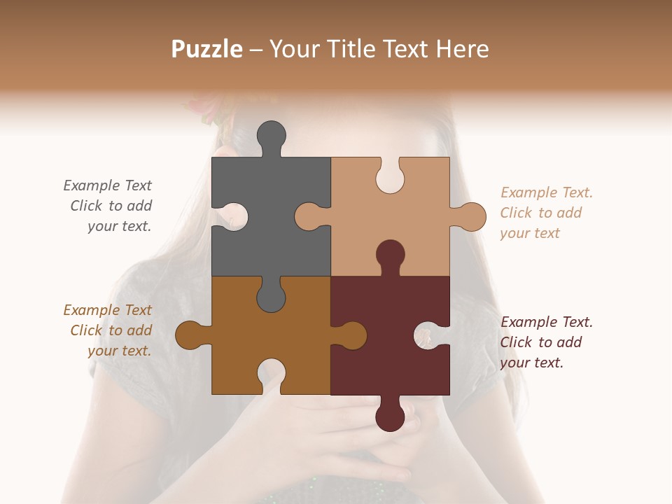 Eyes Closeup Happy PowerPoint Template