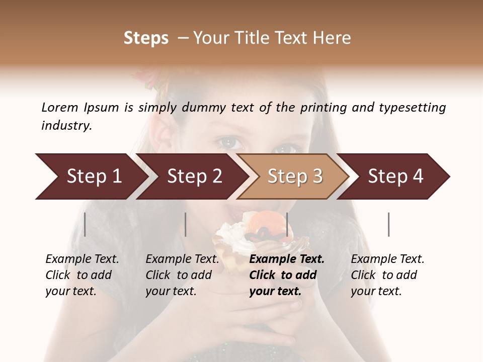 Eyes Closeup Happy PowerPoint Template