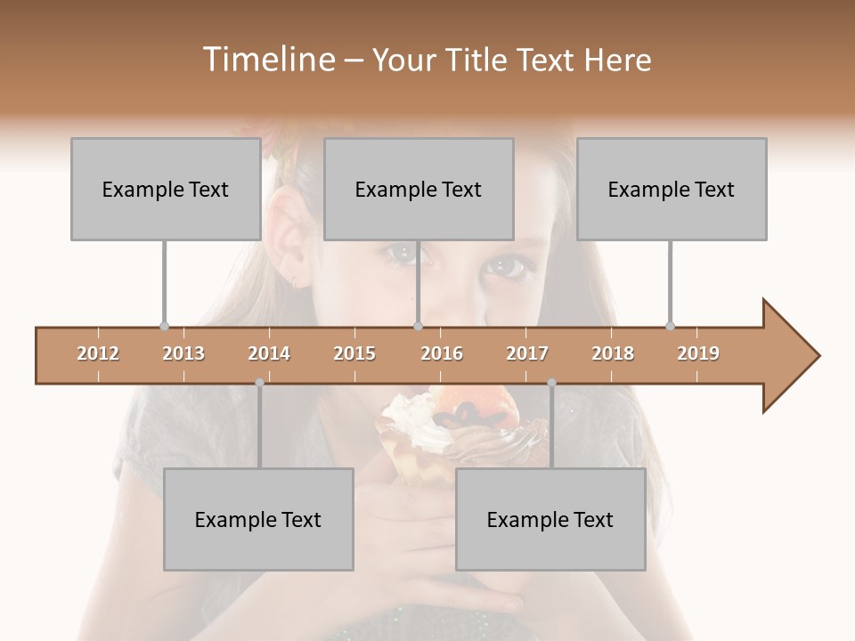 Eyes Closeup Happy PowerPoint Template
