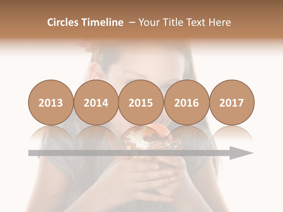 Eyes Closeup Happy PowerPoint Template