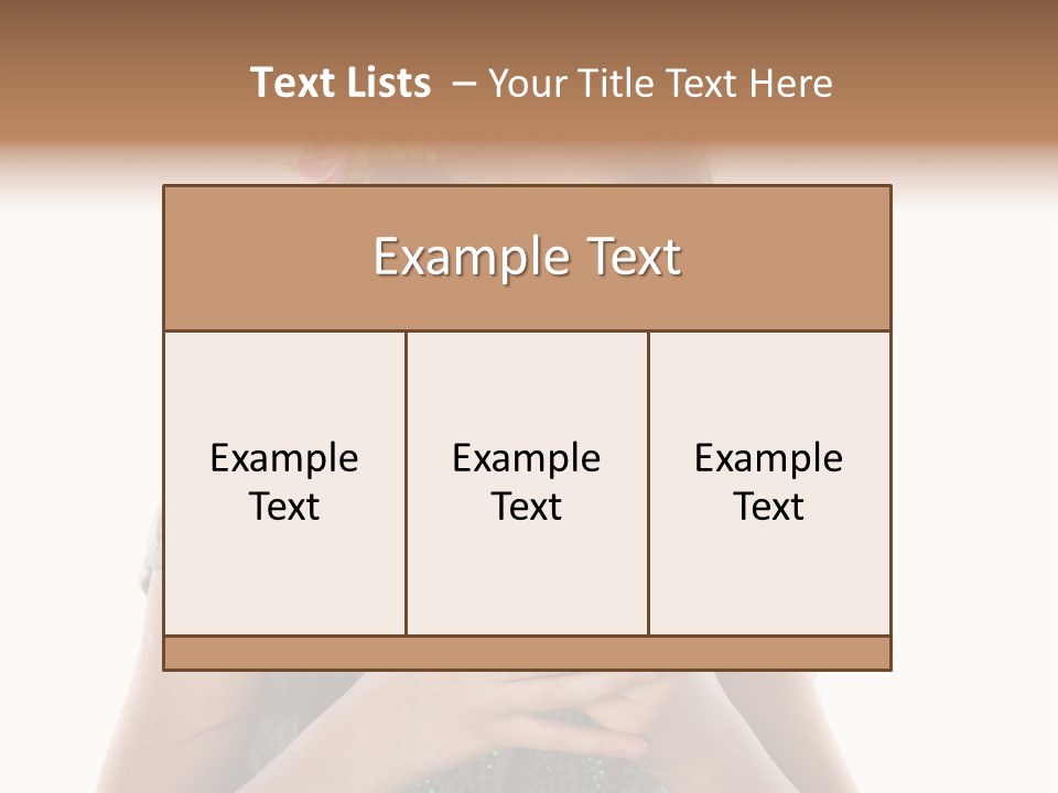 Eyes Closeup Happy PowerPoint Template