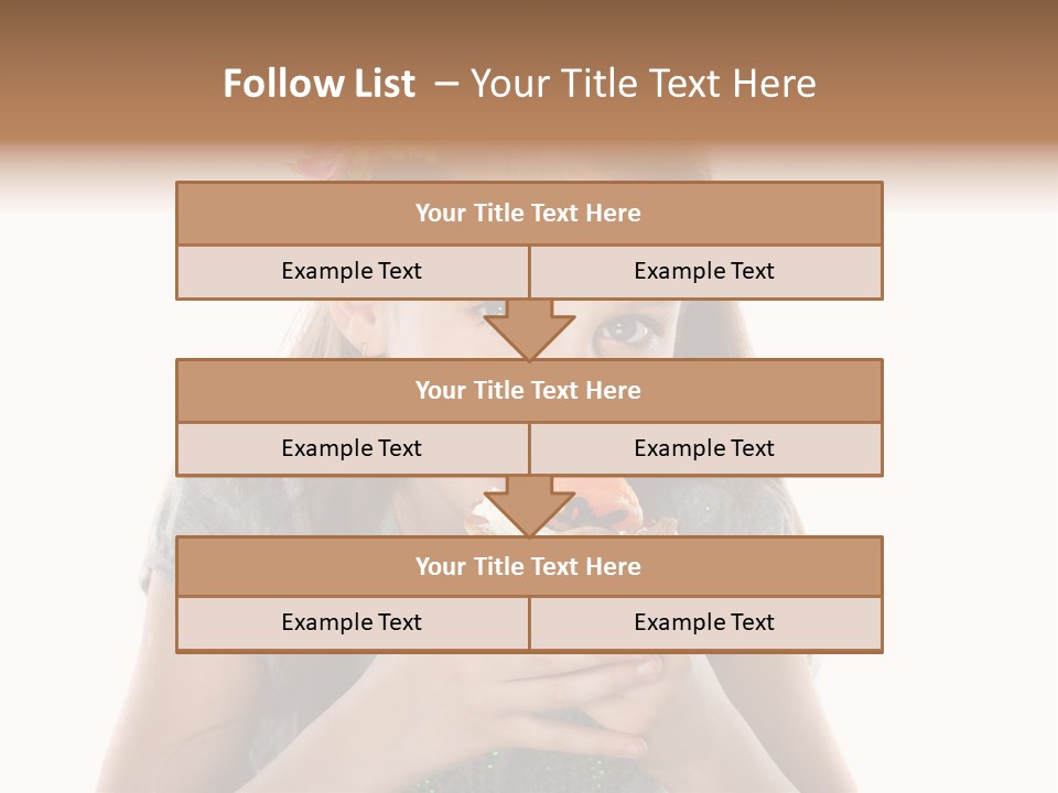 Eyes Closeup Happy PowerPoint Template