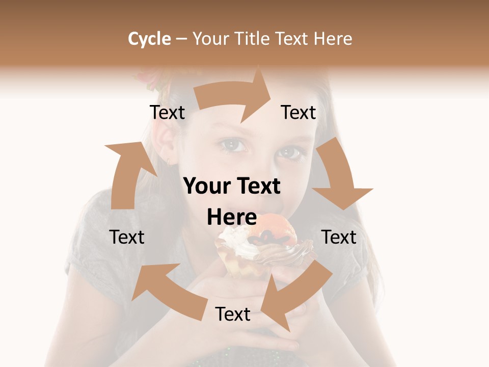 Eyes Closeup Happy PowerPoint Template