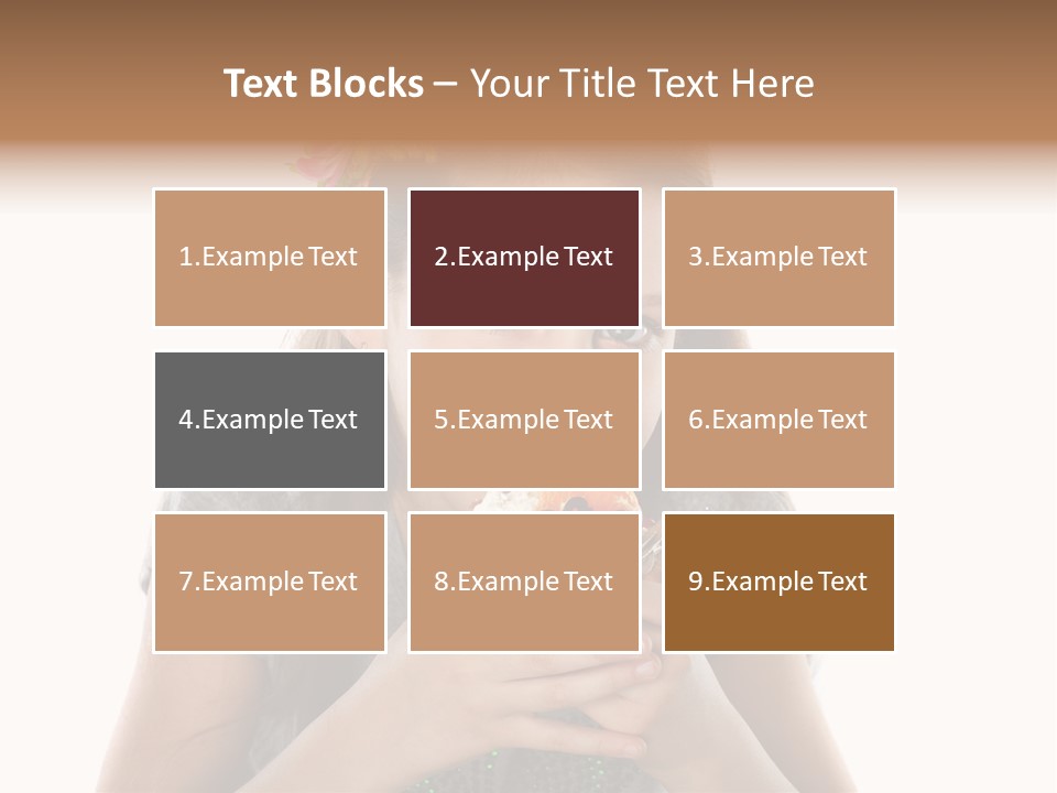 Eyes Closeup Happy PowerPoint Template